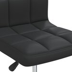 vidaXL Chaises à manger lot de 6 noir similicuir