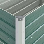 vidaXL Lit surélevé de jardin Acier galvanisé 160x40x77 cm Vert