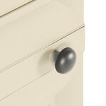 vidaXL Armoire plastique 40x43x164 cm design de bois blanc angora