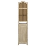 vidaXL Cloison de séparation 4 panneaux Marron 140x165 cm Tissu