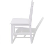 vidaXL Ensemble de salle à manger 5 pièces Pinède Blanc