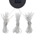 vidaXL Tonnelle avec guirlande lumineuse à LED 3x3 m Taupe