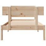 vidaXL Cadre de lit sans matelas 90x200 cm bois de pin massif