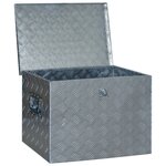 vidaXL Boîte en aluminium 610x430x455 mm Argenté