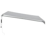 vidaXL Auvent rétractable automatique avec LED anthracite et blanc