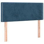 vidaXL Sommier à lattes de lit avec matelas Bleu foncé 90x190 cm