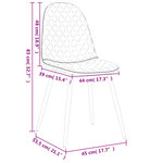 vidaXL Chaises à manger lot de 2 Gris clair Velours
