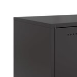 vidaXL Buffet noir 68x39x72 cm acier laminé à froid