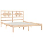 vidaXL Cadre de lit Bois de pin massif 120x200 cm