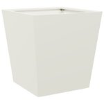 vidaXL Jardinière blanc 40x40x40 cm acier