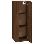 vidaXL Meuble TV mural Chêne marron 40x34 5x100 cm