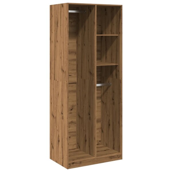 vidaXL Garde-robe chêne artisanal 80x50x200 cm bois d'ingénierie