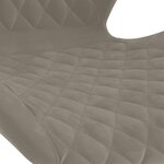 vidaXL Tabourets de bar lot de 2 gris clair velours