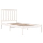 vidaXL Cadre de lit Blanc Bois de pin massif 100x200 cm