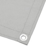 vidaXL Écran de balcon gris clair 75x400 cm 100  polyester oxford