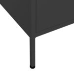 vidaXL Armoire de rangement Noir 80x35x101 5 cm Acier