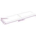 vidaXL Étagère murale 180x50x(2-4) cm bois de chêne massif non traité