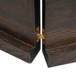 vidaXL Étagère murale marron foncé bois chêne massif traité