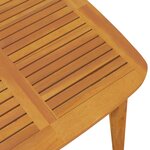 vidaXL Table de jardin 110x110x75 cm Bois d'acacia solide