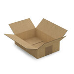 Carton d'emballage carré 20 x 20 x 20 cm - Simple cannelure