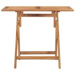 vidaXL Table à dîner pliable de jardin 90x60x75 cm Bois de teck solide