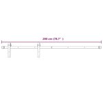 vidaXL Kit de quincaillerie de porte coulissante 200 cm Acier Blanc