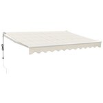 vidaXL Auvent rétractable automatique crème 3 5x2 5 m