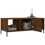vidaXL Table basse chêne marron 102x50x40 cm bois d'ingénierie
