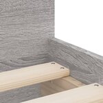 vidaXL Cadre de lit avec tiroirs sonoma gris 100x200 cm