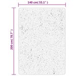 vidaXL Tapis OVIEDO à poils courts rouge 140x200 cm