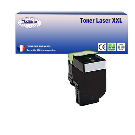 80C2SK0/ 80C0S10 - Toner compatible avec Lexmark CX310dn  CX310n Noir - 2 500 pages