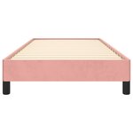vidaXL Cadre de lit Rose 100x200 cm Velours