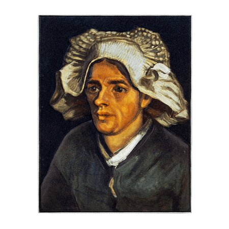HEAD OF A PEASANT WOMAN by Vincent van Gogh 1 Once Argent & 14 Once Copper Monnaie 5000 Francs Chad 2023