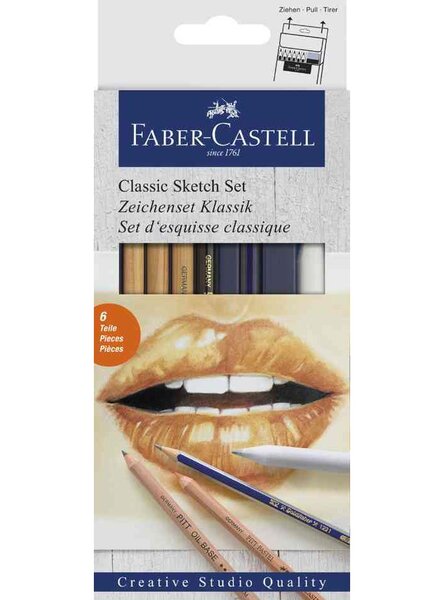Set d'esquisse Classique, 6 pièces FABER-CASTELL