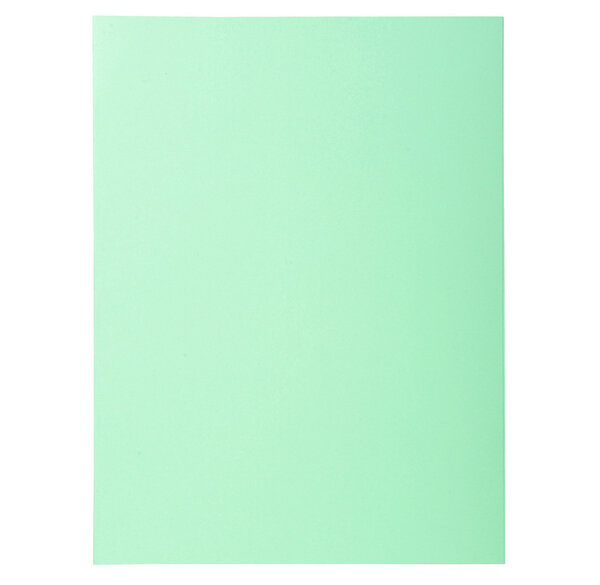 Paquet de 50 chemises 2 rabats SUPER 210g 24x32cm Vert clair EXACOMPTA