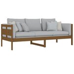 vidaXL Lit de jour marron miel bois de pin massif 80x200 cm