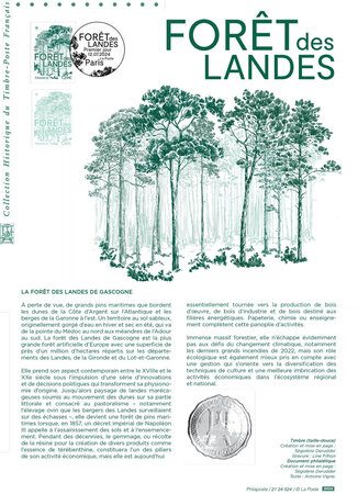 Document philatélique - Forêt des Landes