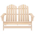 vidaXL Chaise de jardin Adirondack 2 places bois de sapin massif