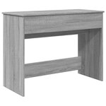 vidaXL Coiffeuse avec miroir sonoma gris 100x45x76 cm