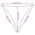 vidaXL Voile d'ombrage 160 g/m² Vert clair 4x4x4 m PEHD
