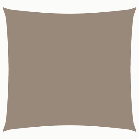 vidaXL Voile de parasol tissu oxford carré 7x7 m taupe