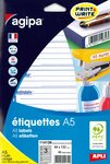 Etiquettes Expéditeur/Destinataire A5 64 x 133 mm 48 pièces