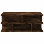 vidaXL Table basse chêne fumé 70x70x29 cm bois d'ingénierie