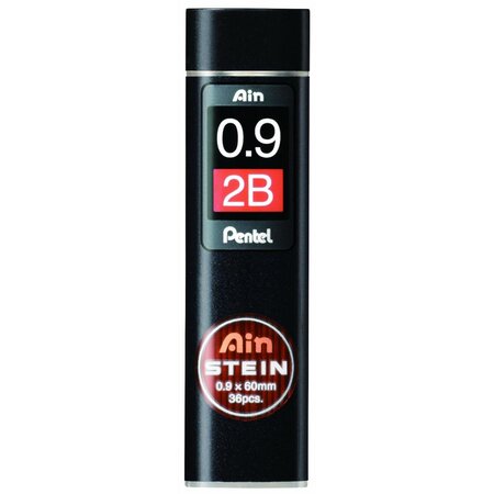 Etui de 36 mines 0 9 mm ain stein c279 dureté 2b x 12 pentel