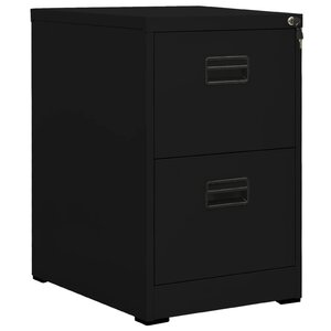 vidaXL Classeur Noir 46x62x72 5 cm Acier