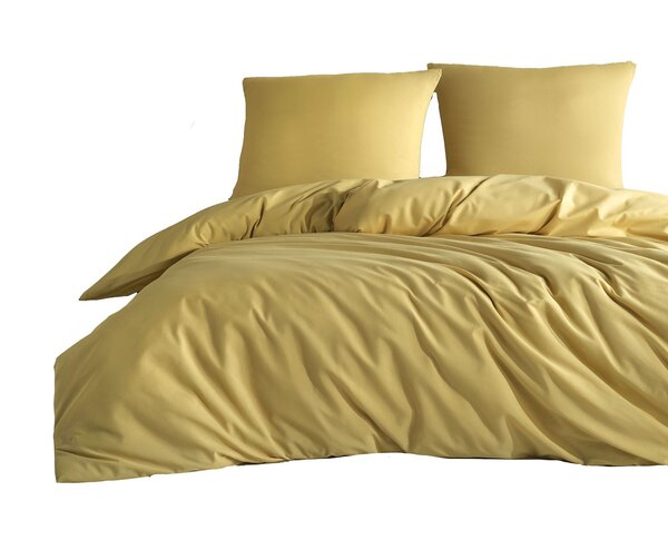 Parure de lit cuivrée unie 240 x 220 cm