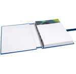 Chemise Dos Extensible Avec Rabat Papier - 24x32cm - Bleu Foncé - X 10 - Exacompta