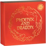 Pièce de monnaie en Meteorite 1 Dollar g 31.1 (1 oz) Millésime 2022 Meteorite Coin PHOENIX AND DRAGON