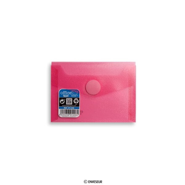 Lot de 20 enveloppes rouge avec fermeture velcro 85x120 mm (c7) v-lock