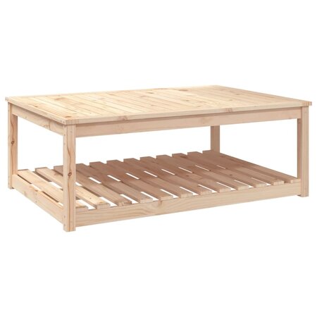 vidaXL Table de jardin 121x82 5x45 cm bois massif de pin